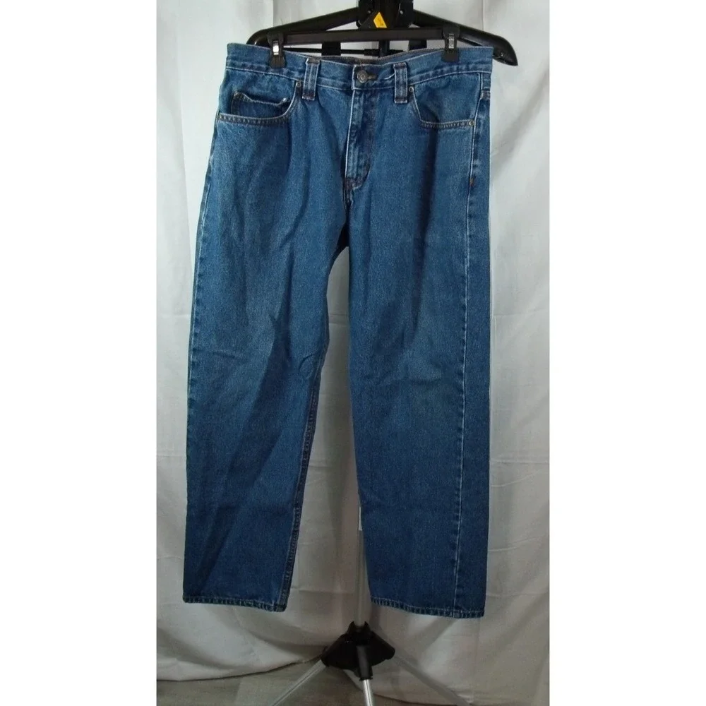 Schmidt Jeans Mens 34x29 Blue Denim Workwear‎ 109% Cotton